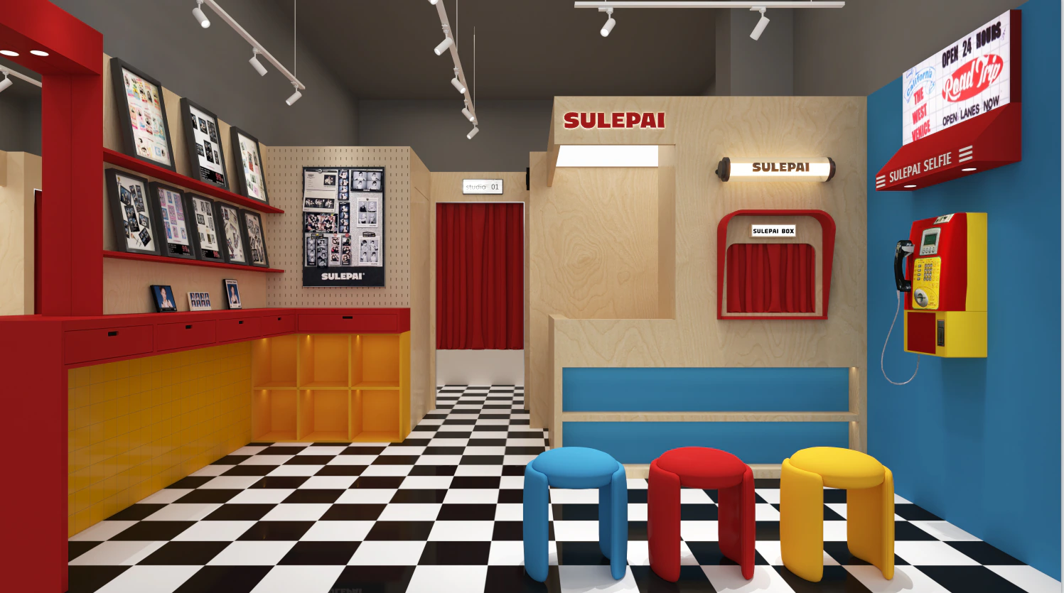 Self-photo studio interior